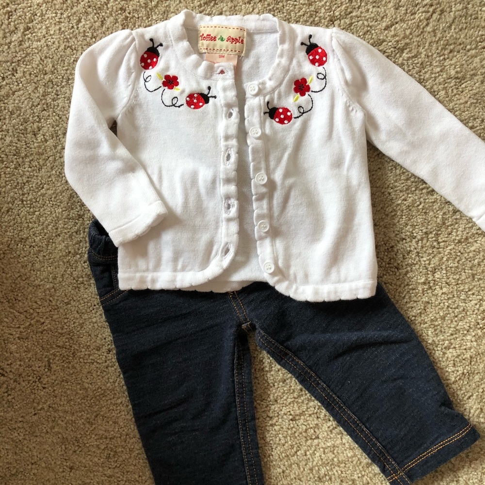 Like New Ladybug Cardigan